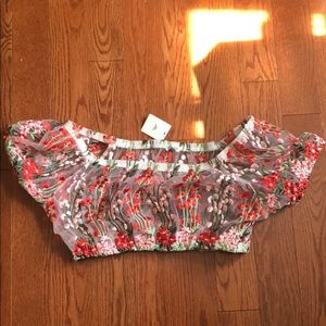 NEW ! Urban Outfitters Floral Crop Top